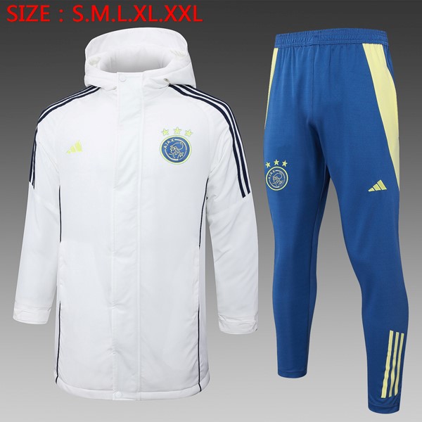 Abrigo Ajax Conjunto Completo 2024/25 Blanco